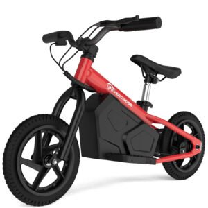 [EU Direct] EVERCROSS EV06M Electric Dirt Bike Electric Scooter 24V 4AH Battery 100W Motors 12inches Tires 10KM Max Mileage 45KG Max Load Kids Electric Bike for 3+ Years Old Color Black