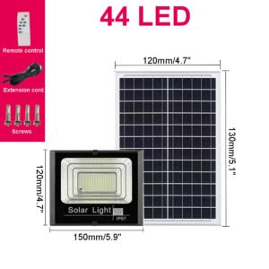 44/170LED Solar Wall Lights Outdoor Waterproof Infrared Garden Lamp Remote control waterproof timing induction light LED Quantity 44 LED