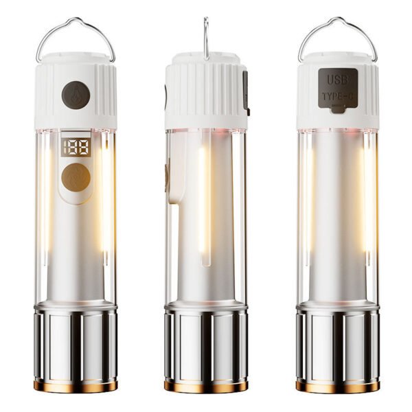 Camping Zoom Flashlight Mini Camping Tent Light Waterproof Multi-function Rechargeable Flashlight Torch Lamp Color #01