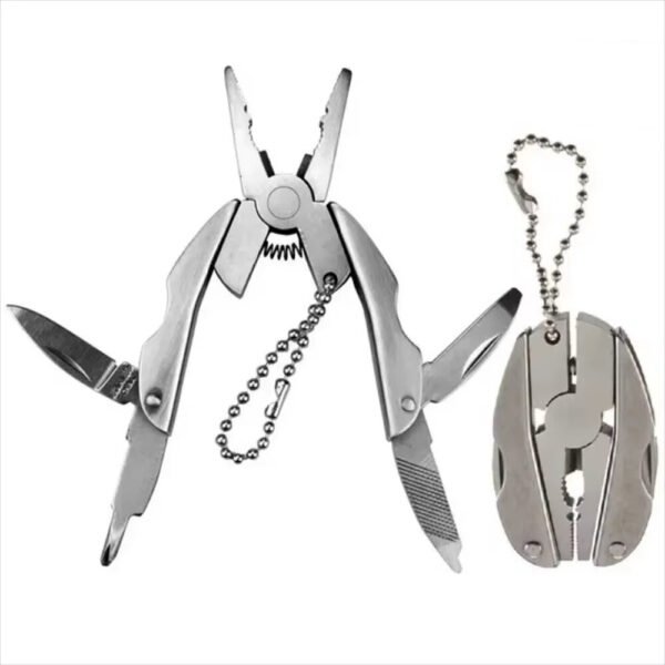 Stainless Steel Portable Multi-Function Keychain Plier Knife Screwdriver Outdoor Use High Quality Tool