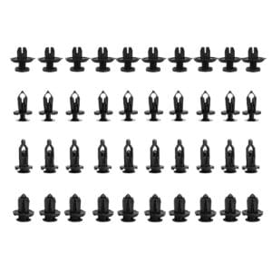 40pcs Push Pin Rivet Bumper Fender Retainer Fastener Bumper Mud Flaps Clip Kit
