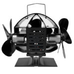 15 Blades Heat Powered Stove Fan Fireplace Heat Powered Eco-Friendly Fan Portable Heater Efficient Heat