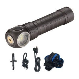 SKILHUNT H300 XHP50.2 2500LM Flashlight LED Multifunction Headlamp IPX8 Waterproof USB Magnetic Rechargeable Super Bright Portable Torch for Hunting Camping Working Type CW-6500K Color Black