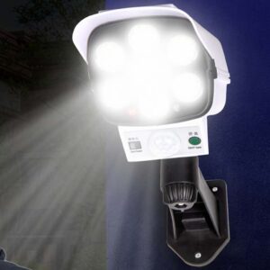 77LED 3 Modes Outdoor Solar Lights Motion Sensor Security Dummy Camera Wireless P65 Waterproof Solar Lamp