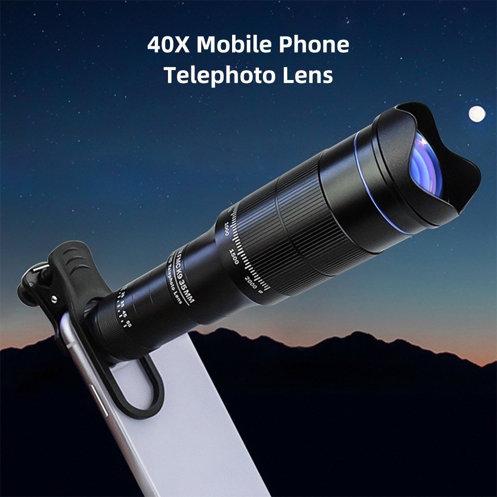 bb1058ec-f7cc-4e2e-a59b-ea8dbd10e402.jpg Zoom Phone Camera HD Lens 40X Long Focus Telephoto Monocular Telescope Optical Glass ED FMC BAK4 with Tripod BT Shutter