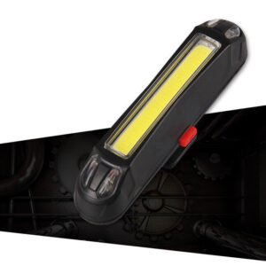 XANES 2 in 1 500LM LED Bike Light 500mAh Battery Waterproof 5 Light Modes USB Rechargeable Bicycle Taillight Warning Light Set 1 Pc