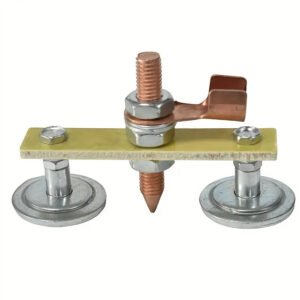 1PCS Copper Magnetic Welding Support with 35mm Disc Single or Double Head Options for Electric Welding Ground Clamp Spotter Connector Type Single Head