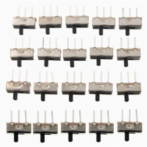100pcs SS12D00G3 2 Position SPDT 1P2T 3 Pin PCB Panel Mini Vertical Slide Toggle Switch