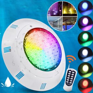 AC/DC12V 35W 360LED RGB Underwater Swimming Pool Light 2835SMD IP68 Remote Control Fountain Lamp