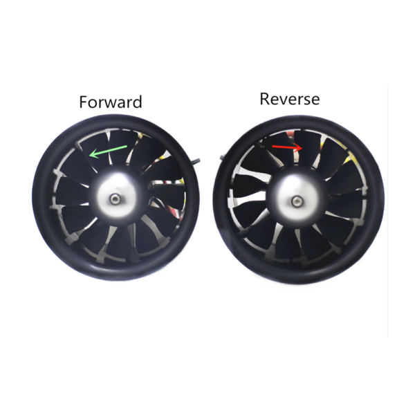 Freewing 70mm EDF Ducted Fan 12 blades 6S E7217 with 2300KV Motor for 70 EDF RC Airplane Model CW