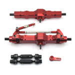 Metal Upgrade Kit Front Rear Bridge Drive Shaft for WPL 1/10 C74 1/16 RC Car Parts Color Black