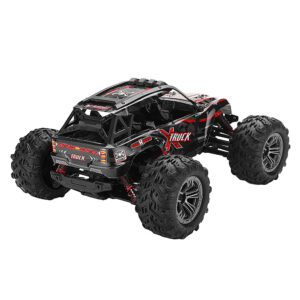 Xinlehong 9137 1/16 2.4G 4WD 36km/h Rc Car W/ LED Light Desert Off-Road Monster Truck RTR Toy Color. Red