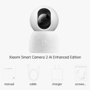 Xiaomi Smart Camera 2 AI Enhanced Edition 2.4TOPS Local Compute NAS Up 256G 4 Megapixel 2560 x1440 Full Color Dim Light