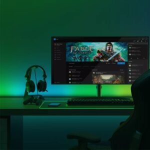 Yeelight 2M Smart Color LED Chameleon Light Strip Pro Ambient Light Strip Suitable for Apple HomeKit Alexa Ok Google SmartThings Gaming Atmosphere Lighting Interaction EU Plug Length-Light- 2 M