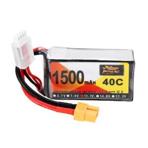 ZOP Power 11.1V 1500mAh 40C 3S Lipo Battery XT60 Plug for Eachine Wizard X220 FPV Racing RC Drone Quantity 2pcs