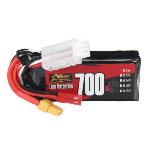 ZOP Power 2S 7.4V 700mAh 75C 5.18Wh LiPo Battery XT30 Plug for RC Helicopter FPV Racing Drone Quantity 2pcs