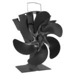 6 Blades Fireplace Fan For Wood Stove Fan Upgrade Designed Silent Operation Eco Friendly Heat Fan