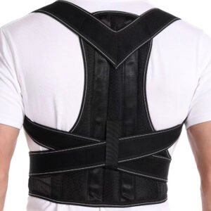 Adjustable Posture Corrector Fitness Back Support Shoulder Lumbar Brace Support Adjustable Belt Comfortable Corrector Belt SIZE M