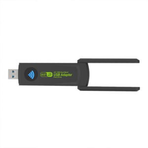 1300Mbps 2.4G/5G Dual Band USB3.0 WiFi Adapter Wifi Dongle USB Network Card Free Driver with External High Gain Dual Antenna for PC Laptop Computer