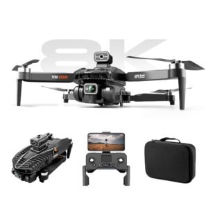 YCRC A16 PRO MAX GPS 5G WiFi FPV with HD Dual Camera Servo Gimbal 360 Intelligent Obstacle Avoidance Optical Flow Hover Brushless Foldable RC Drone Quadcopter RTF Battery One Battery Color Black