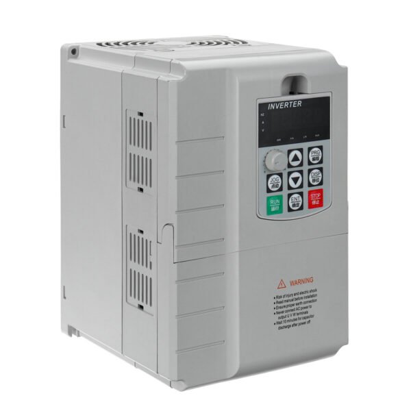 Excellway Variable Frequency Drive Frequency Inverter 7.5KW 10HP 34A VFD Single Phase Input & Three Phase Output Ideal for 3-Phase Motors Fans Lathes Compressors Milling Machines