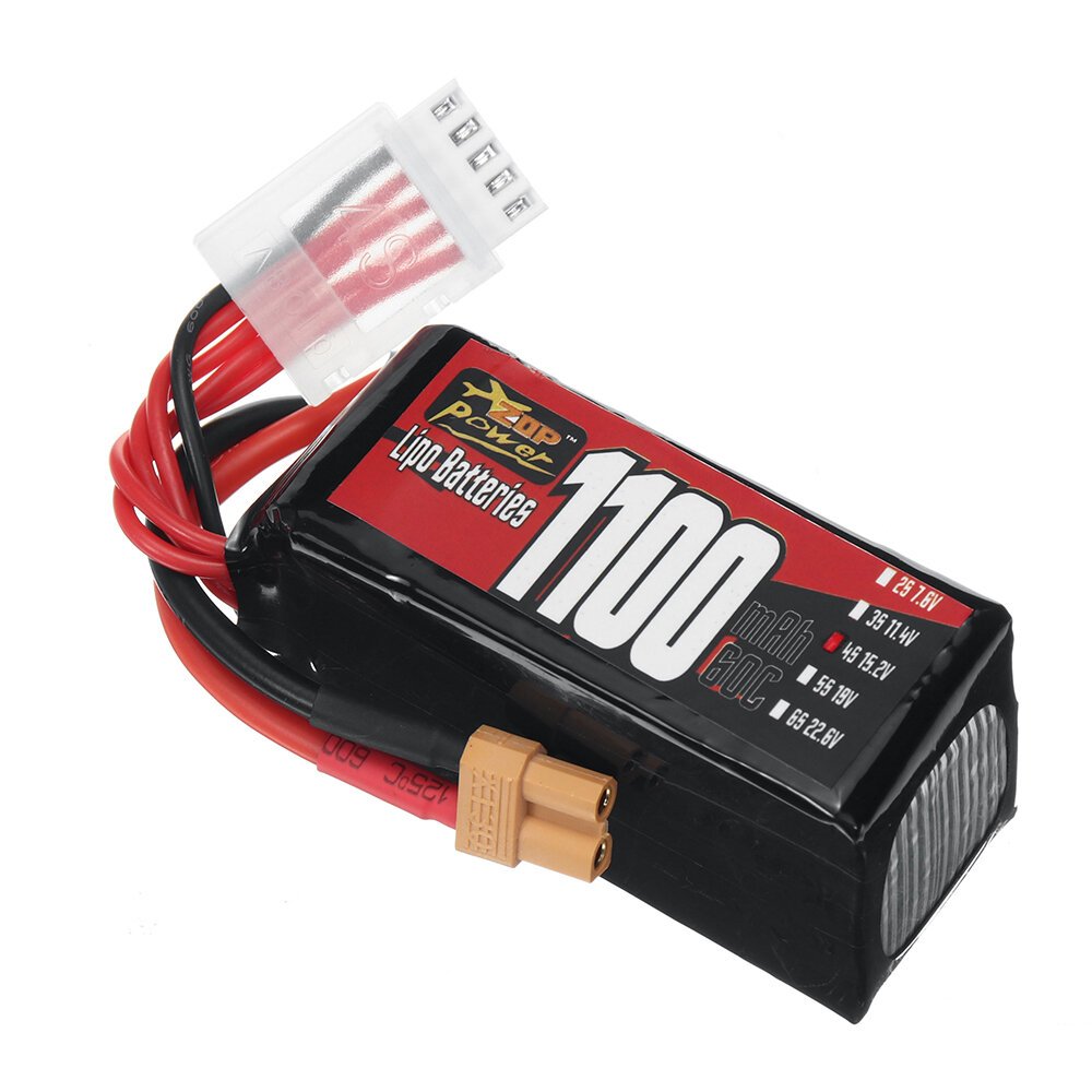 cd7df9a4-b196-4aae-b220-41a454ab0826.jpg ZOP Power 4S 15.2V 1100mAh 60C 16.72Wh LiPo Battery XT30 Plug for GEPRC Tern LR40 FPV Racing Drone Quantity 2pcs