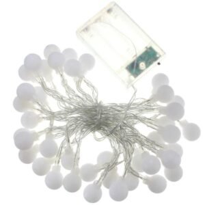4M 40 LED Ball String Fairy Light Battery Power Lamp Wedding Xmas Party Decoration Color. Pink