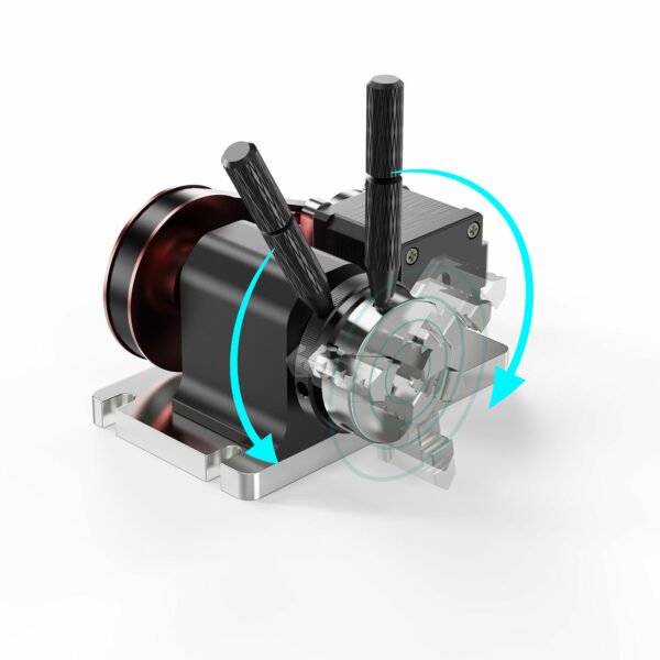 TwoTrees CNC 4th Axis Rotary Axis For TTC450 CNC Milling Machine 3-Jaw Chuck Structure Rotary Axis Clamp Diameter 4-60mm