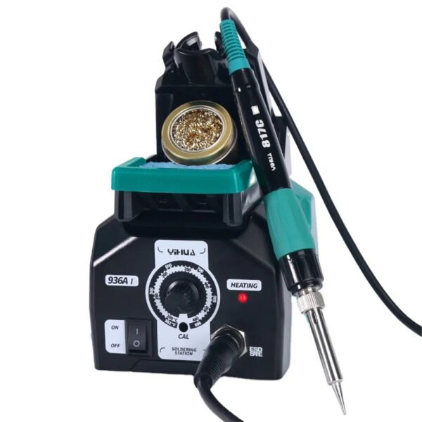 YIHUA Digital 936A I 40W Solder Station Iron Lead-Free High Temperature Range 200-480 Anti-Static design Low Ground Resistance Ideal for Repair Works