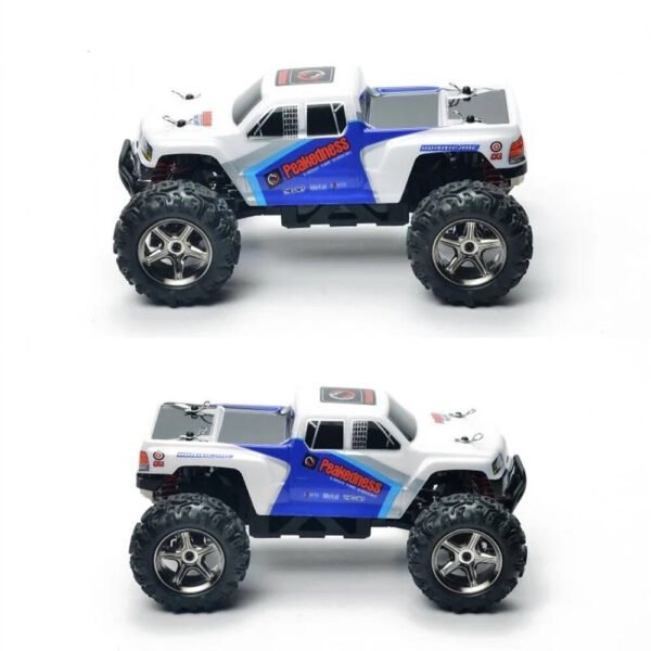 1/24 RC Racing Car 2.4G 4WD 40KM/H High Speed Crawler Monester Full Proportional Remote Control Vehicle Model for Kids Adults Color White