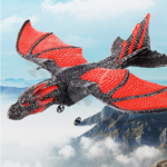 KFPLAN Z60 Flying Dragon 310mm Wingspan 2.4G 2CH Built-in Gyro EPP RC Airplane Glider RTF for Beginners Kids Boys Girls Gifts Mode Two Batteries