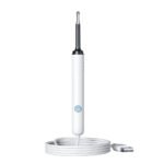 Smart Visual Ear Pick High Definition 5MP Camera Ear Spoon Endoscope Ear Digging Tool 360 Precision Clean 2.4GHz Stable Wi-Fi Transmission Thermostat Control for Comfortable Ear Cleaning Color Black