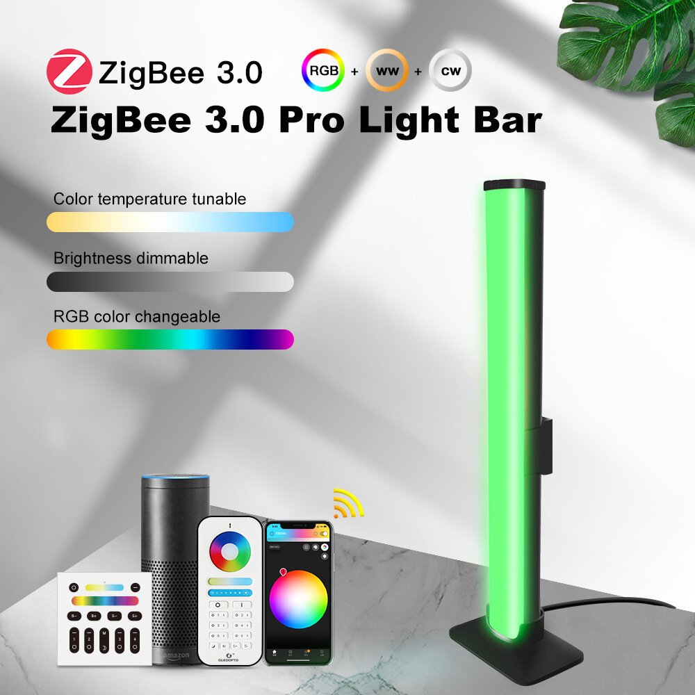 d8cb2ab4-fcce-47f8-9bd4-15aaccb5d0bd.jpg GLEDOPTO RGBCCT 4W Light Bar DC5V USB Works WithZigBee 3.0 Tuya Smart Life SmartThing Alexa APP Voice RF Remote Control Night Light