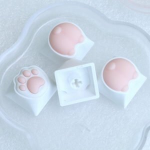 Cat Paws Corgi Keycap Soft Silicone For Cherry Mx Switch Mechanical Keyboard ABS Animal Keycaps