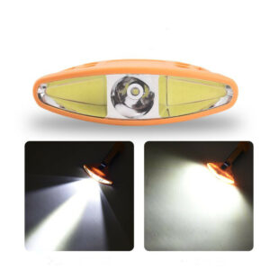 Multifunctional Three Head COB Magnet Auto Repair Work Light LED Red Light Warning Light Strong Light Flashlight Maintenance Work Light