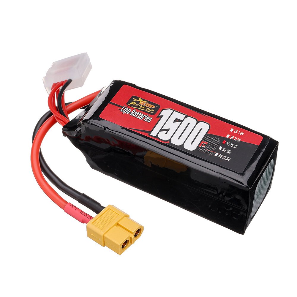 dbc6e991-b61e-47e3-b9e4-7a760a122b10-1.jpg ZOP Power 4S 15.2V 1500mAh 60C 22.8Wh LiPo Battery XT60 Plug for RC FPV Racing Drone Airplane Helicopter