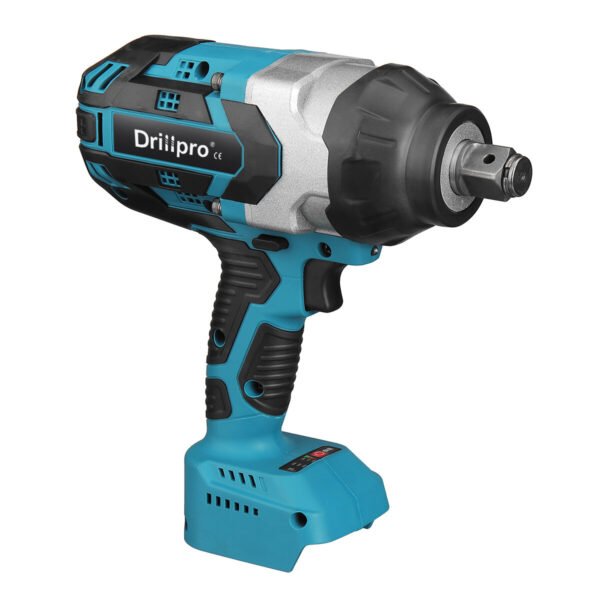 Drillpro 2000N.M Lithium-Ion Brushless Heavy-Duty High-Torque Cordless Electric Wrench Compatible with Mak Batteries