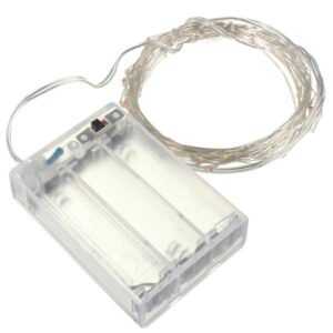 4M 40 LED Silver Wire Fairy String Light Battery Powered Waterproof Xmas Party Decor Color. Red