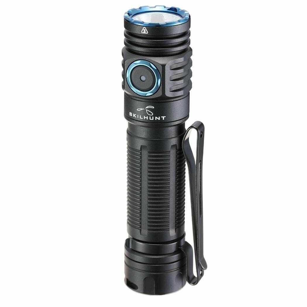 ddd2a42b-819e-4efe-a11d-2ba0564fc5ad.jpg SKILHUNT M200 V3 1400 Lumens 18650 Magnetic USB Rechargeable LED Flashlight Outdoor Bright light Camping Hiking Cycling Fishing Main LED LH351D Color Black