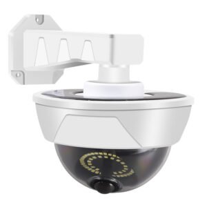 Solar Yard Light with LED Simulated Surveillance Camera Outdoor Motion Sensor Light Street Lamp with Remote Control Size S