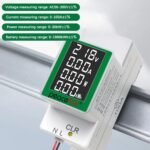 Peacefair PZEM-008 AC50-300V/100A LCD Screen Digital Voltagemeter Multifunctional with Active Power Battery and Current Measurement Backlight Feature