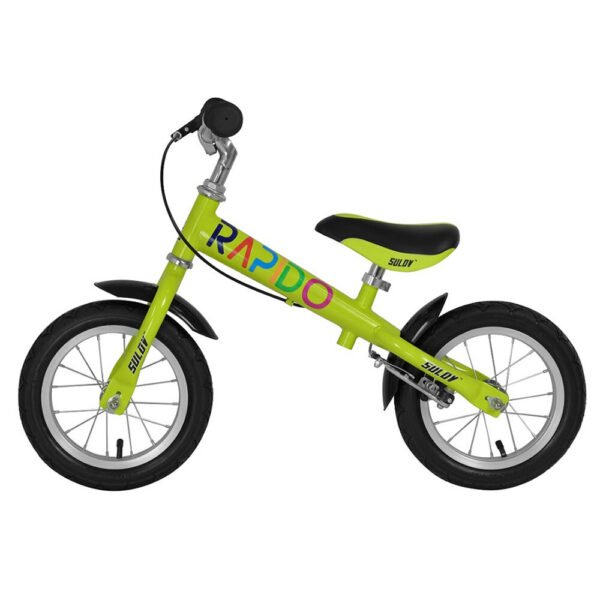 [EU Direct] SULOV RAPIDO 12-inch Children's Bike No-Pedal Balance Training Bicycle with Adjustable Handlebar and Seat for Ages 2-6 Kids Cycling Fun