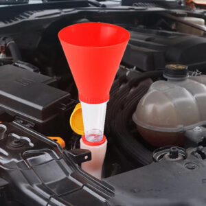 Oil Funnel with Filter Net Oil Funnel Refueling Car Motorcycle Universal Gasoline Oil Filling Funnel Adjustable Width Holding Clamp Color Blue