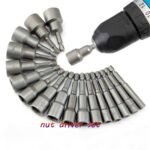 14 Piece Set/9 Piece Set Non-magnetic Combination Socket Set Electric Hexagon Screwdriver Head Screw Insert Pneumatic Screwdriver Socket Head Quantity 9pcs