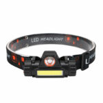 XMUND Waterproof LED Headlamp Handfree COB Work Light with Magnet USB Headlight Built-in Battery Suit for Fishing Camping Type H05B