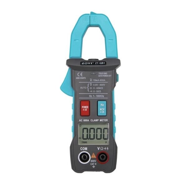 ZT-QB1 Digital Current Clamp Meter Multimeter BSIDE T-RMS Voltmeter DC/AC Voltage Resistance NCV Hz Capacitor Ammeter Meter