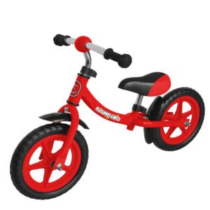 [EU Direct] LIFEFIT BAMBINO 12-inch Colorful Children Balance Bike No Pedal Training Bicycle Beginner with Adjustable Handlebar and Seat for 2-6 Years Old Kids Color Pink