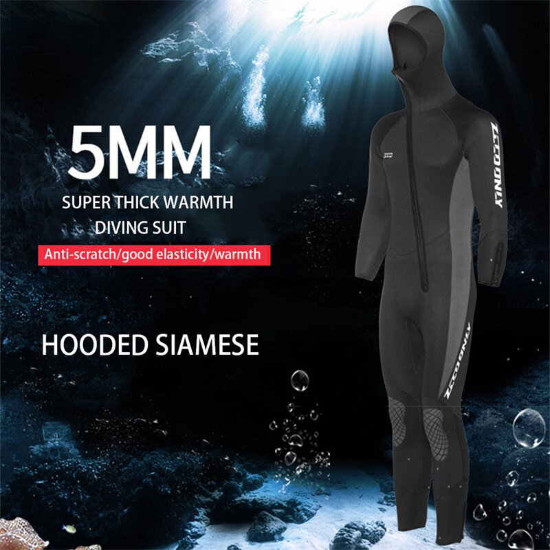 e9d3666e-4401-436d-82e1-c037bb4b3363.jpg ZCCO 5mm Diving Suit 90% SCR Neoprene Waterproof Full-body Coverage Profession Warm Wetsuit for Winter Surfing Deep Diving Snorkeling Size 3 XS
