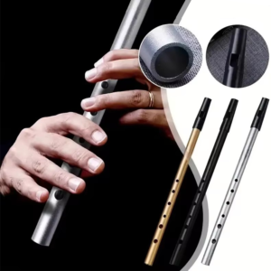 Irish Whistle Note C / D Aluminum Alloy with Teaching Materials Color. Gold Instrument Key C