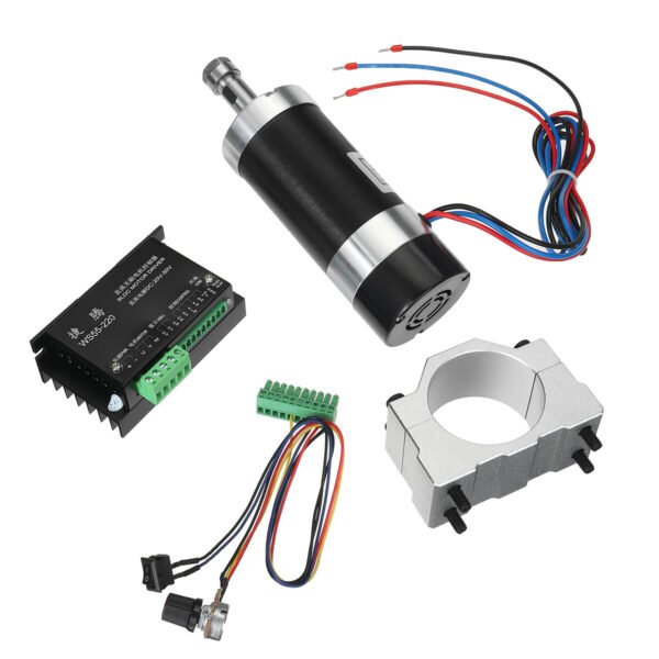 MACHIFIT ER11 48V DC 500W High-Speed Cooling Brushless Spindle Motor for Engraving PCB Drilling, Low Noise, High Torque